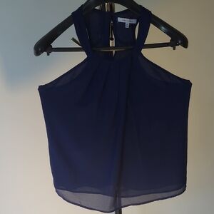Elegant Navy Blue Women's Top